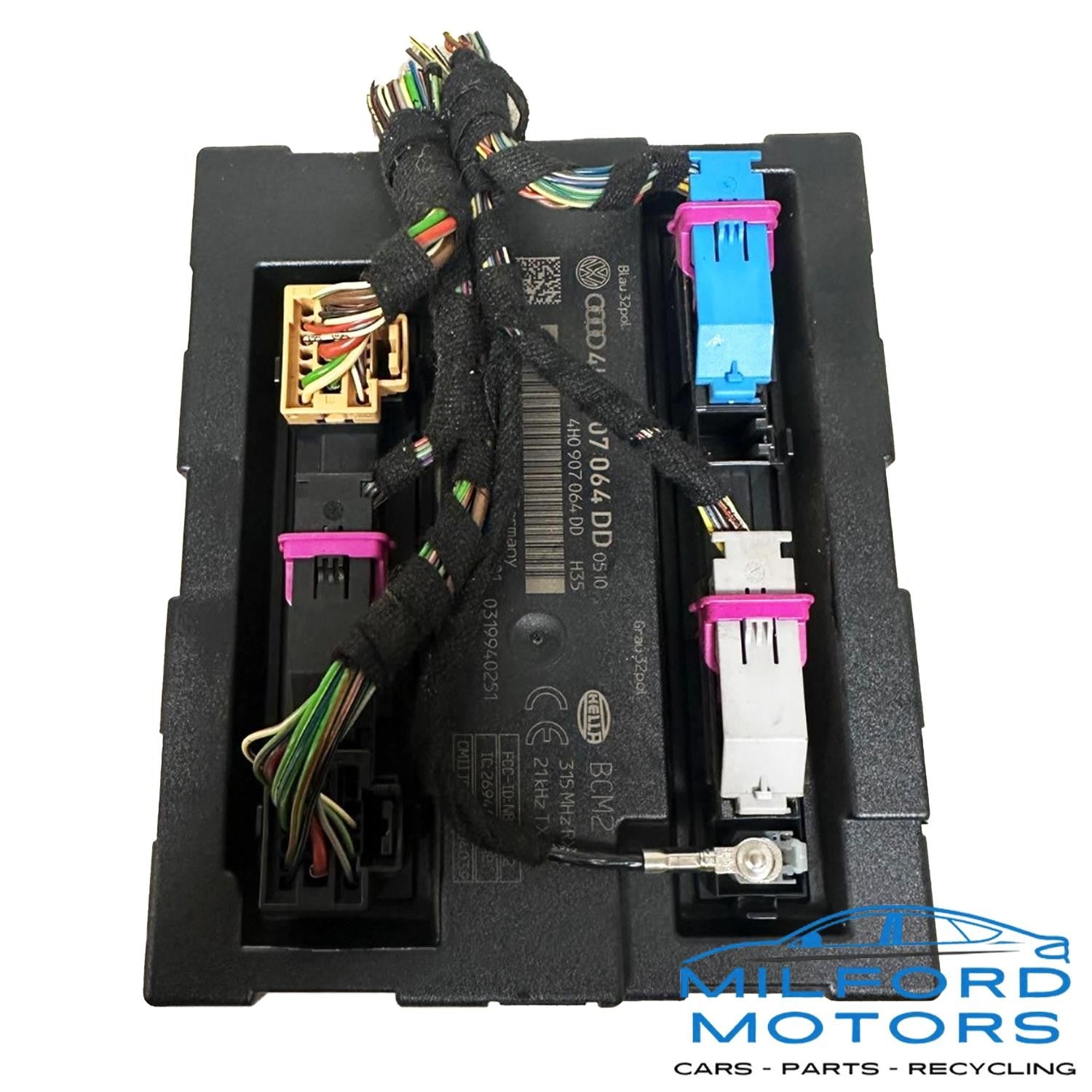 Body Comfort Control Module Fits 2014 Audi S8 Sedan 4.0L ID: 4H0907063CG