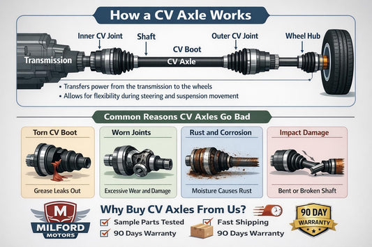 Driver/Left CV Axle Shaft (AT, CVT) Fits 07-2011 Nissan Altima Hybrid Sedan 2.5L