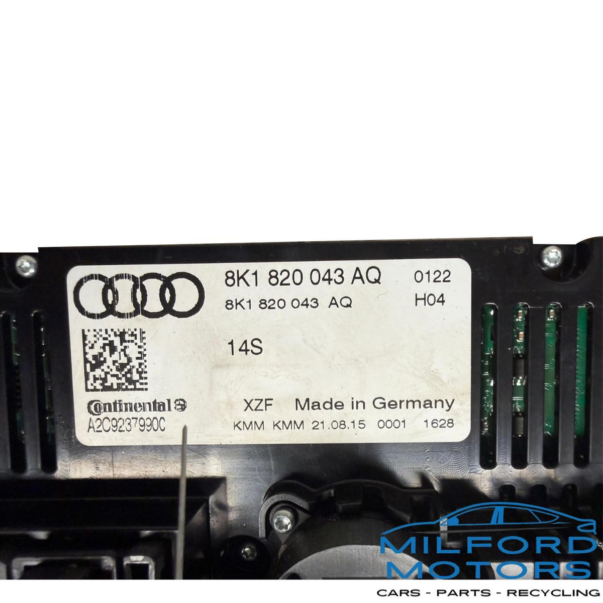 Dual Zone Heater Climate Temperature Control Fits 14-2016 Audi S5 V6 8K1820043AQ