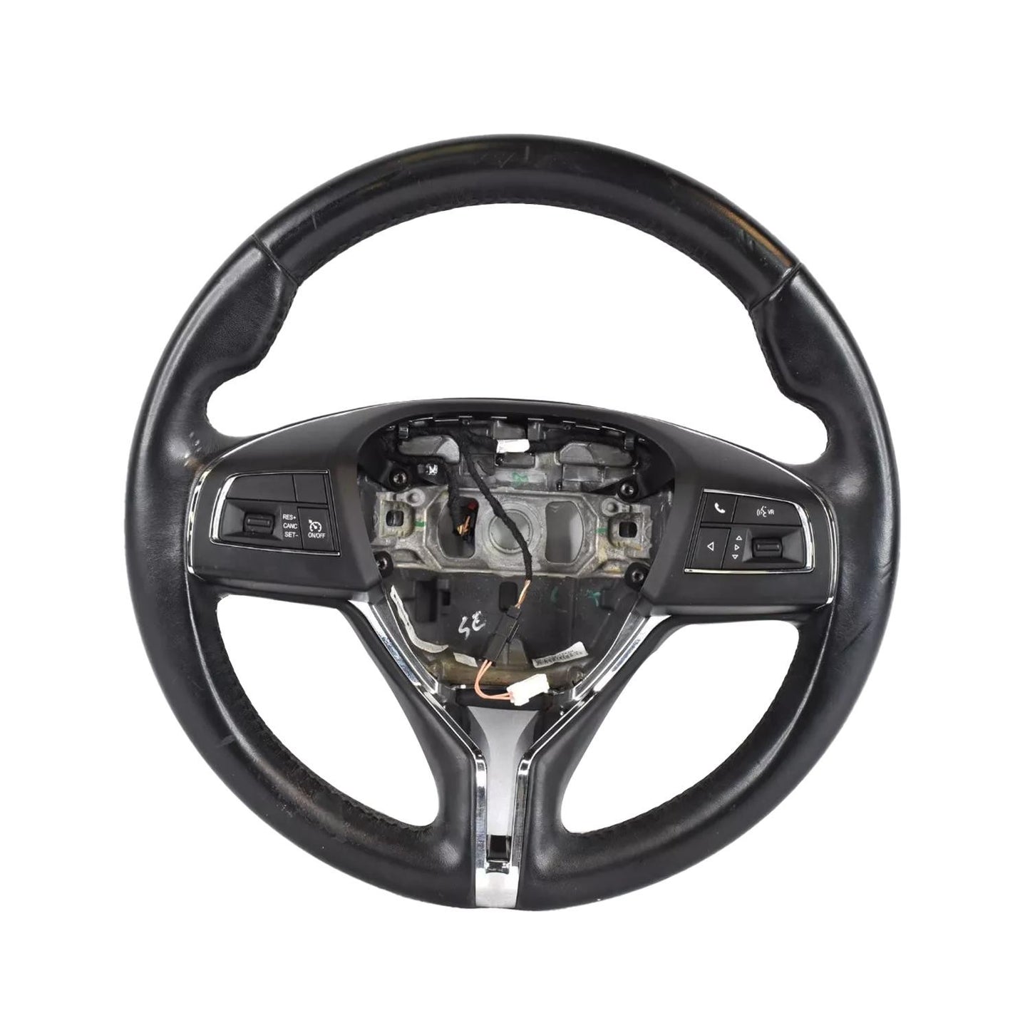Black Leather Steering Wheel w/ Control Switch Fits 2016 Maserati Ghibli 3.0L