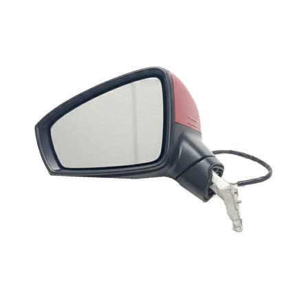 Driver Side View Mirror Manual Folding Fits 2022-2024 Volkswagen Tiguan 2.0L RED