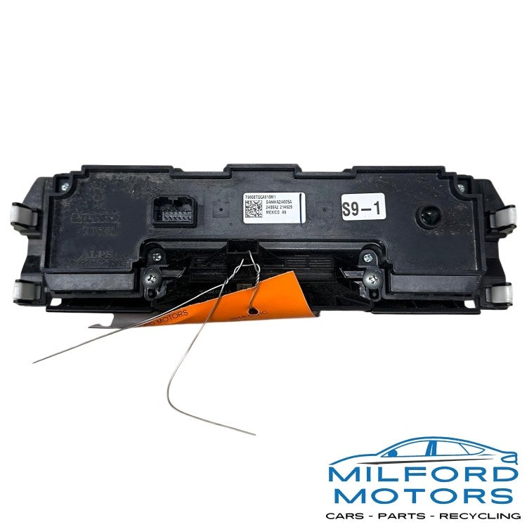 Black Temperature Control - 2016-2019 Honda Civic Si / Si w/Summer Tires 1.5L