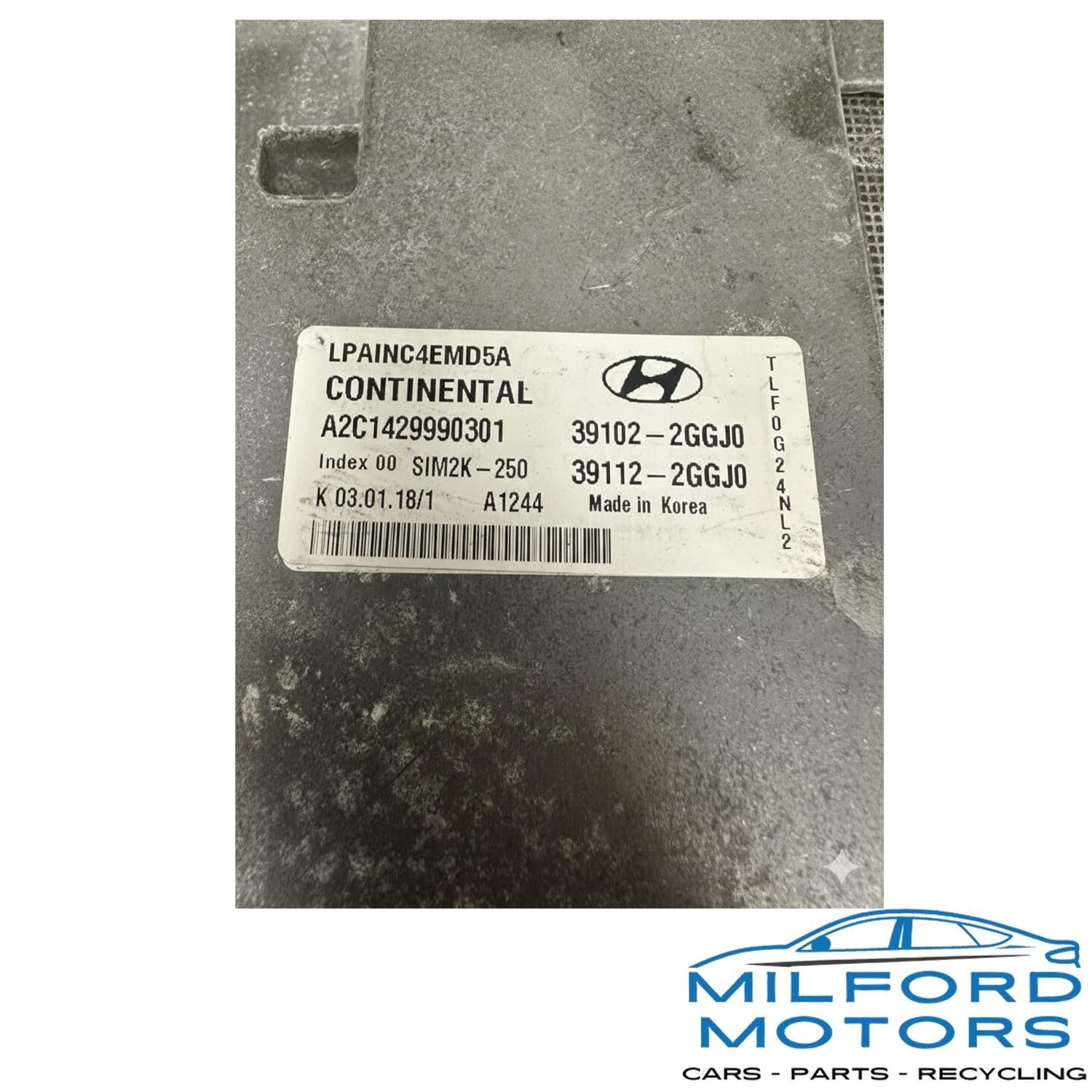 Electronic Control Module (ECM) ULEV Fits 18-2019 Hyundai Sonata L4 39112-2GGJ0