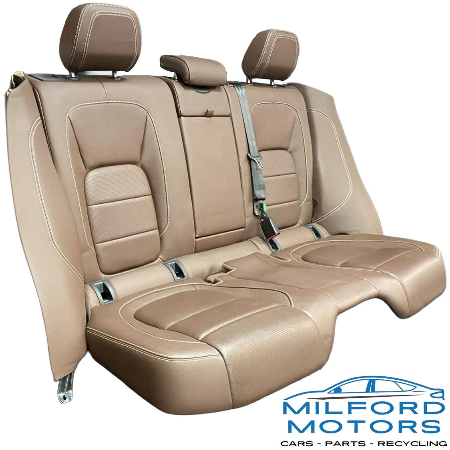 Rear Brown Leather Seats Fits 2017 Jaguar F-PACE S 3.0L