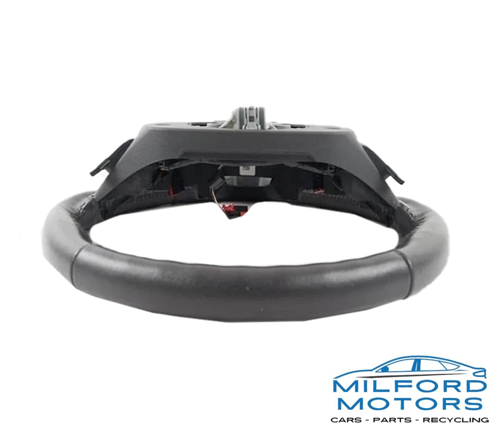 Steering Wheel Black Leather Non Heated Fits 2013 Ford Fusion Titanium Sedan L4