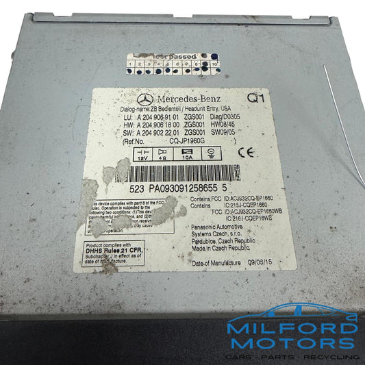 Audio Equipment Radio Receiver 204 Type - 2010 Mercedes-Benz C250 C300 C350 C63
