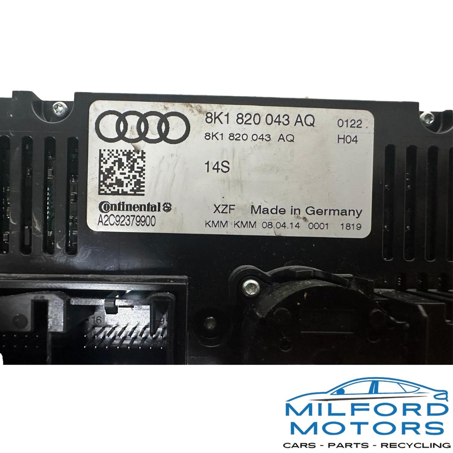 Climate Control Unit Dual Zone Fits 2013-2016 Audi A4 Sedan 2.0L