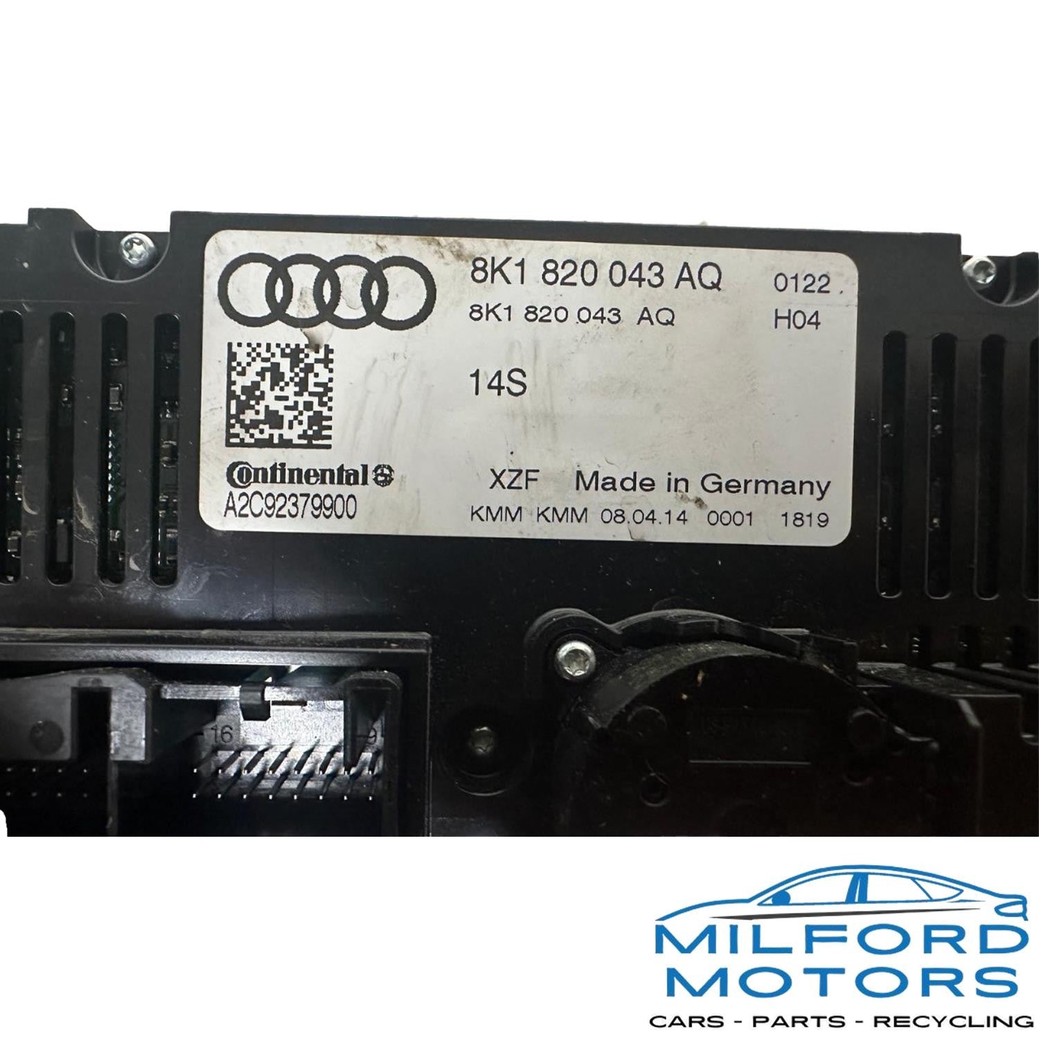 Climate Control Unit Dual Zone Fits 2013-2016 Audi A4 Sedan 2.0L
