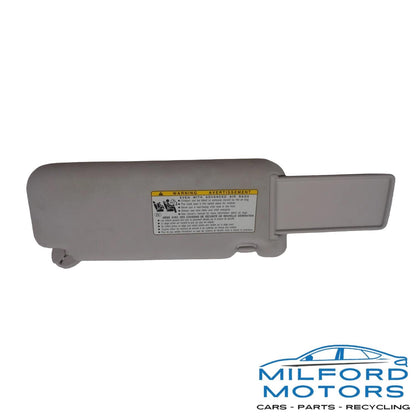 Left Driver Side Sun Visor Illuminated Gray Fits 2017 Toyota Mirai Sedan