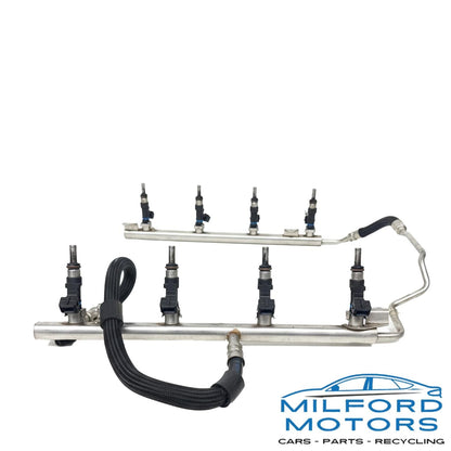 Left & Right Fuel Line Rails w/ Set of 8 Injectors – Fits 2008 BMW M3 Sedan 4.0L
