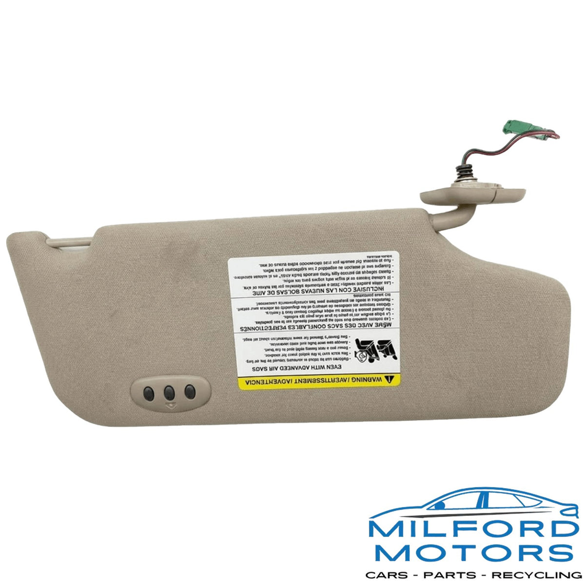 OEM Driver/Left Sun Visor Illuminated Fits 2011-2015 Lincoln MKX 3.7L