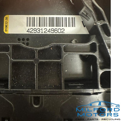 Black Front Roof Console Fits 2016 BMW 328i Sedan 2.0L ID: E31643