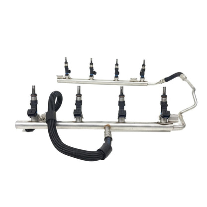 Left & Right Fuel Line Rails w/ Set of 8 Injectors – Fits 2008 BMW M3 Sedan 4.0L