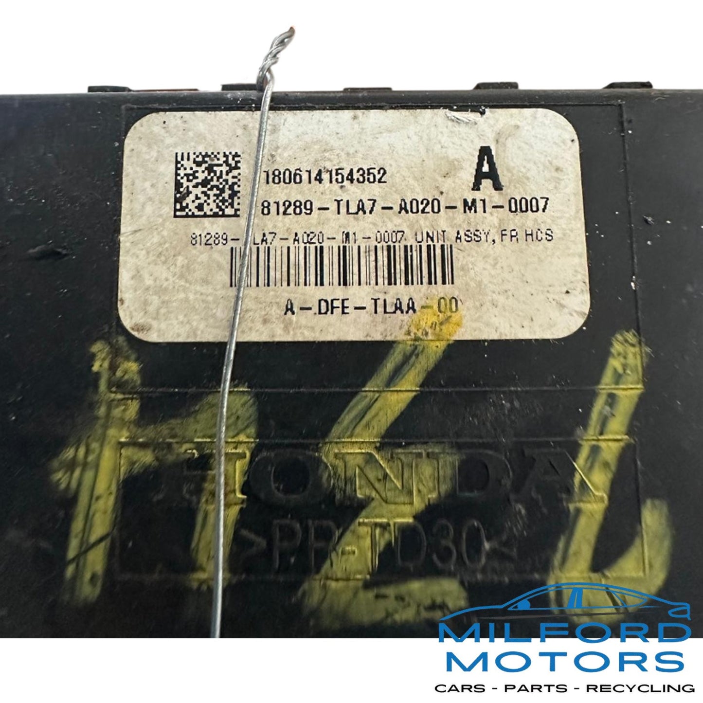 Front Seat Heater Control Module - 2018 Honda CR-V 1.5L ID: 81289-TLA7-A020-M1