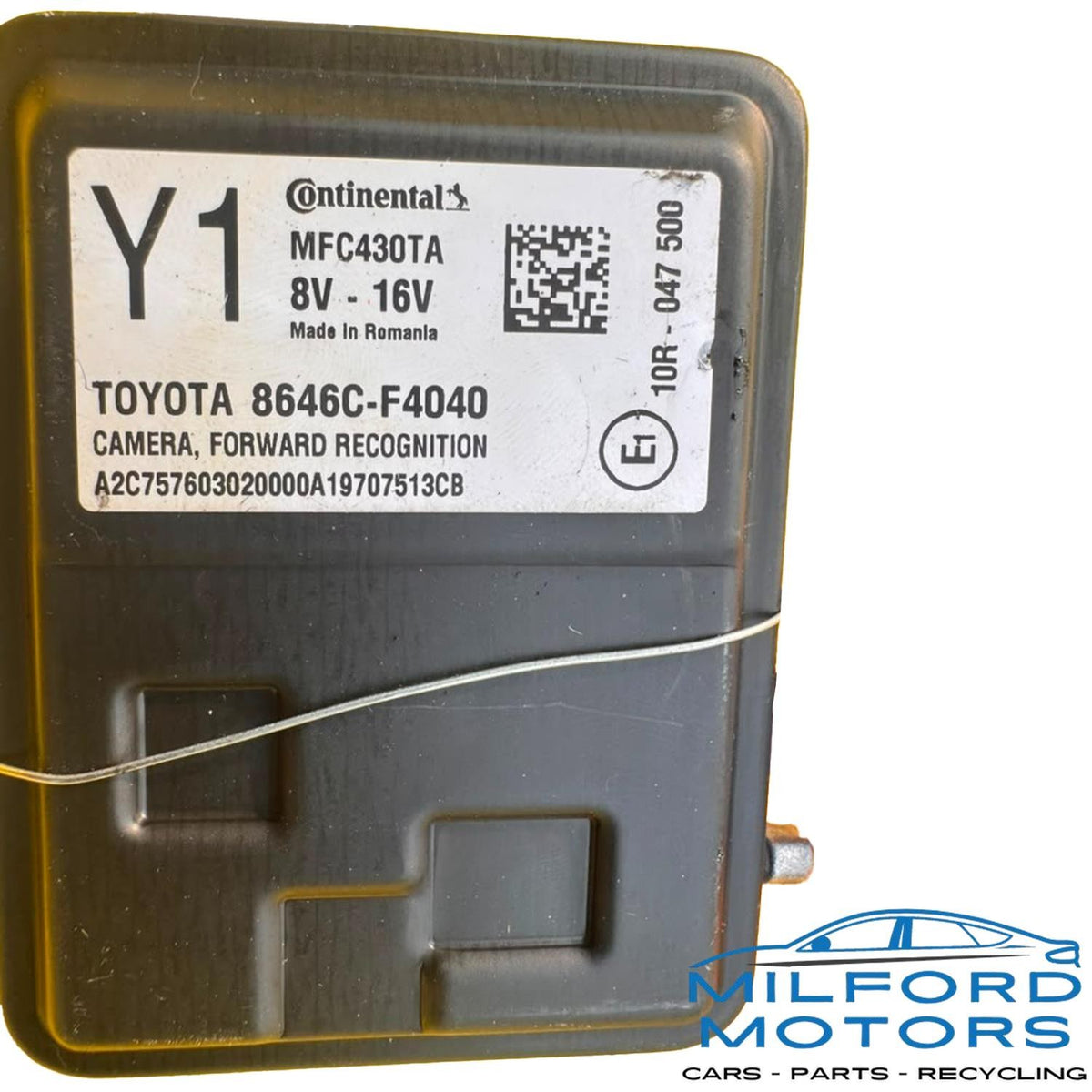 Camera/Projector Front Windshield Mounted Fits 2019 Toyota C-HR 2.0L 8646CF4040