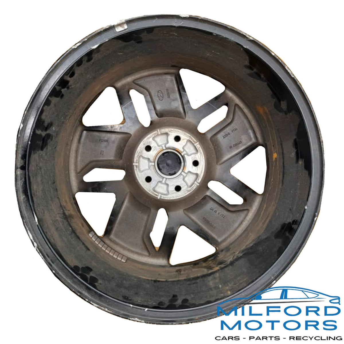 19x7-1/2 5-Slotted Spoke Wheel Rim Fits 2024-2025 Hyundai Kona Limited 1.6L