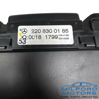 Black Automatic Temperature Control Fits 00-2006 Mercedes-Benz CL-Class S-Class