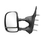 Driver Side Manual Dual Arm Mirror Fits 2018 Ford E-350 Super Duty 6.2L