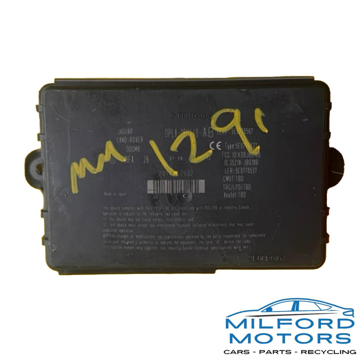 Anti Theft Locking Control Module Fits 12-15 Range Rover Evoque LR4 DPLA19H440AB