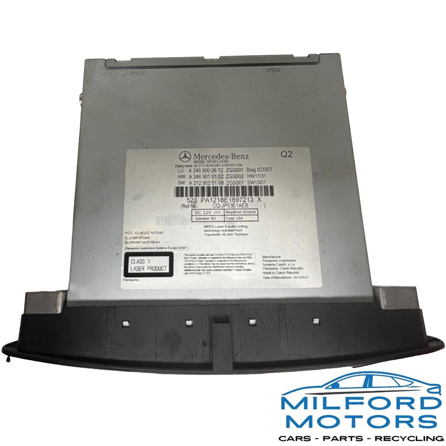 Audio Equipment Radio Fits 2014 Mercedes-Benz CLA250 4MATIC 2.0L A249000612