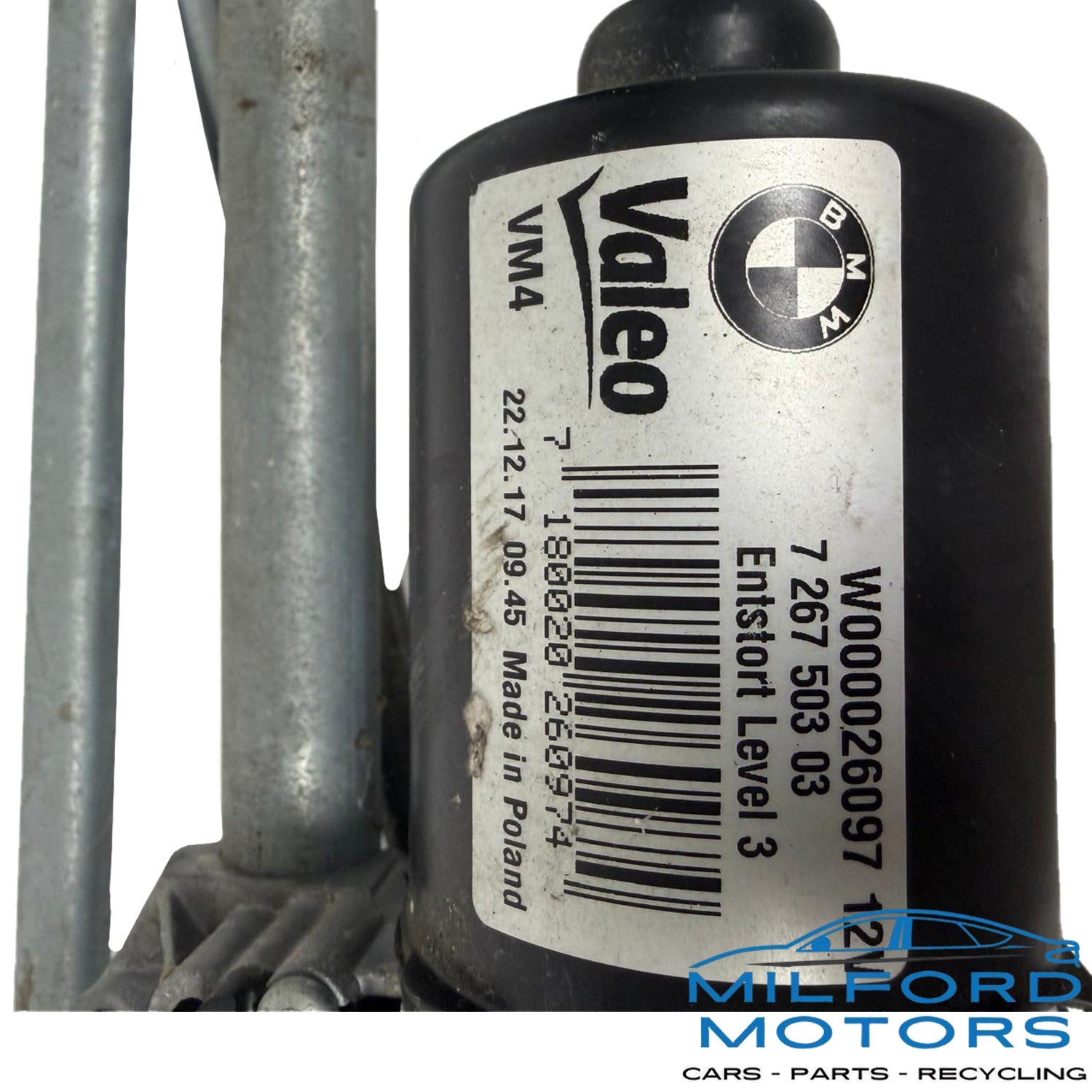 Windshield Wiper Motor Fits 2012-2020 BMW 4 Series 428i xDrive Gran Coupe 2.0L