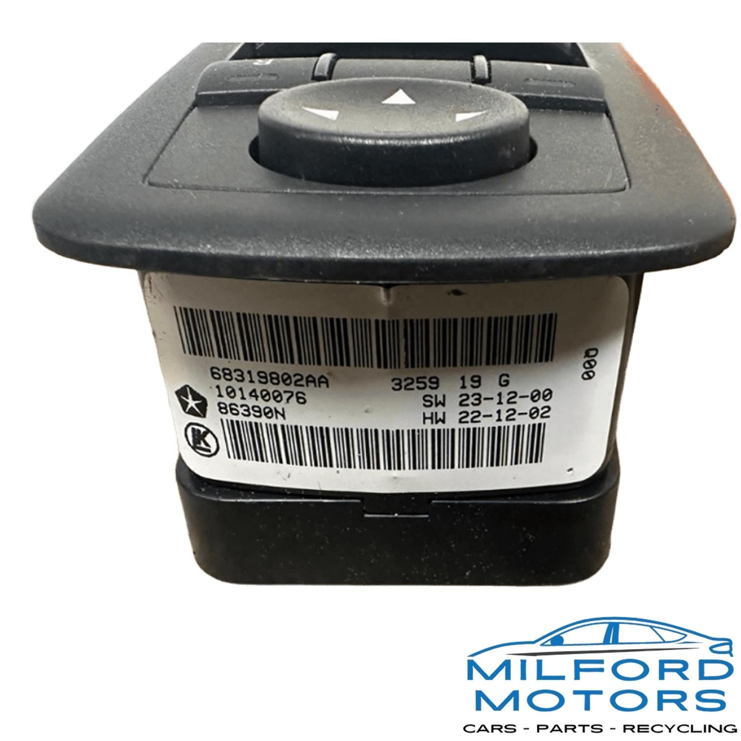 Driver Front Door Switch Fits 2016-2022 Jeep Grand Cherokee 3.6L