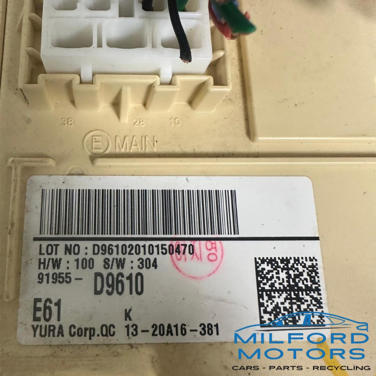 OEM Cabin Relay Junction Fuse Box Fits 2021 Kia Sportage LX 2.4L 91955-D9610