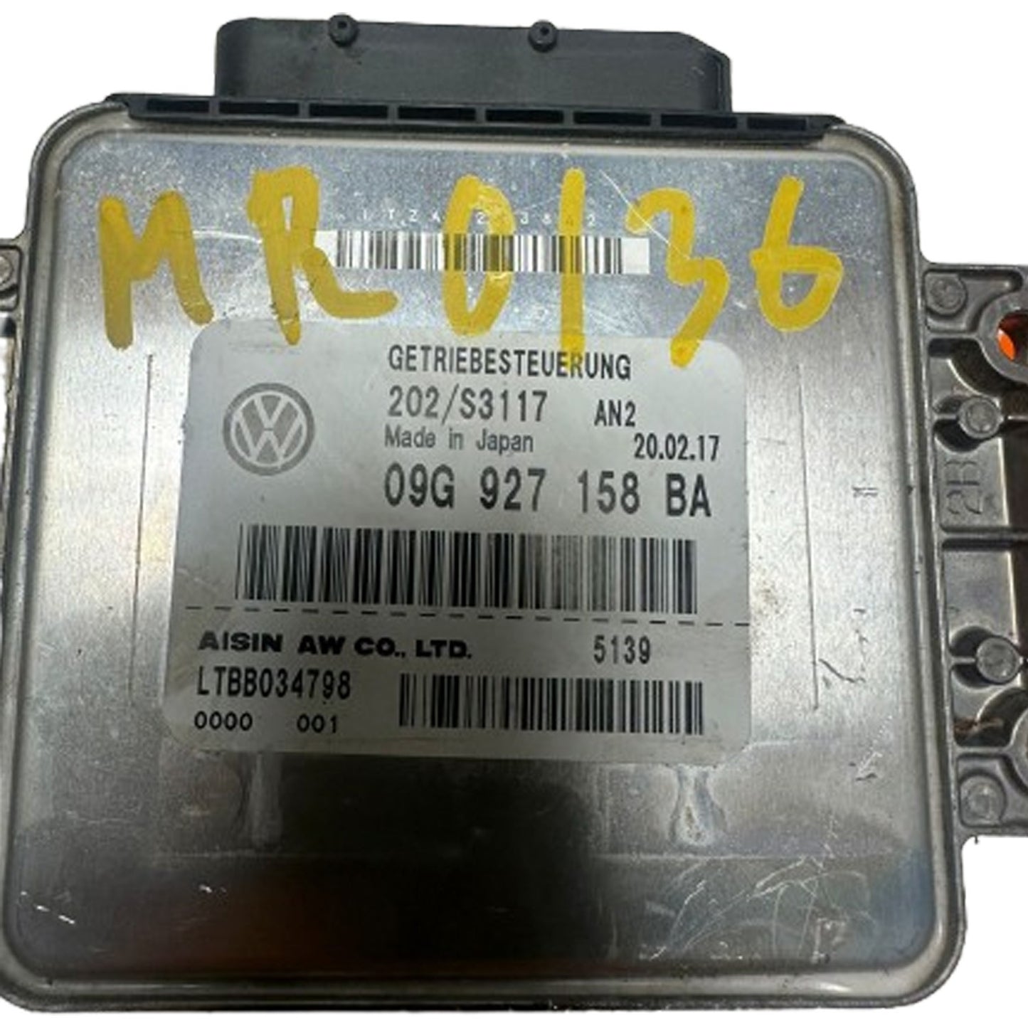 Transmission Control Module - 2017 Volkswagen Jetta Sedan 1.4L 09G-927-158 BA