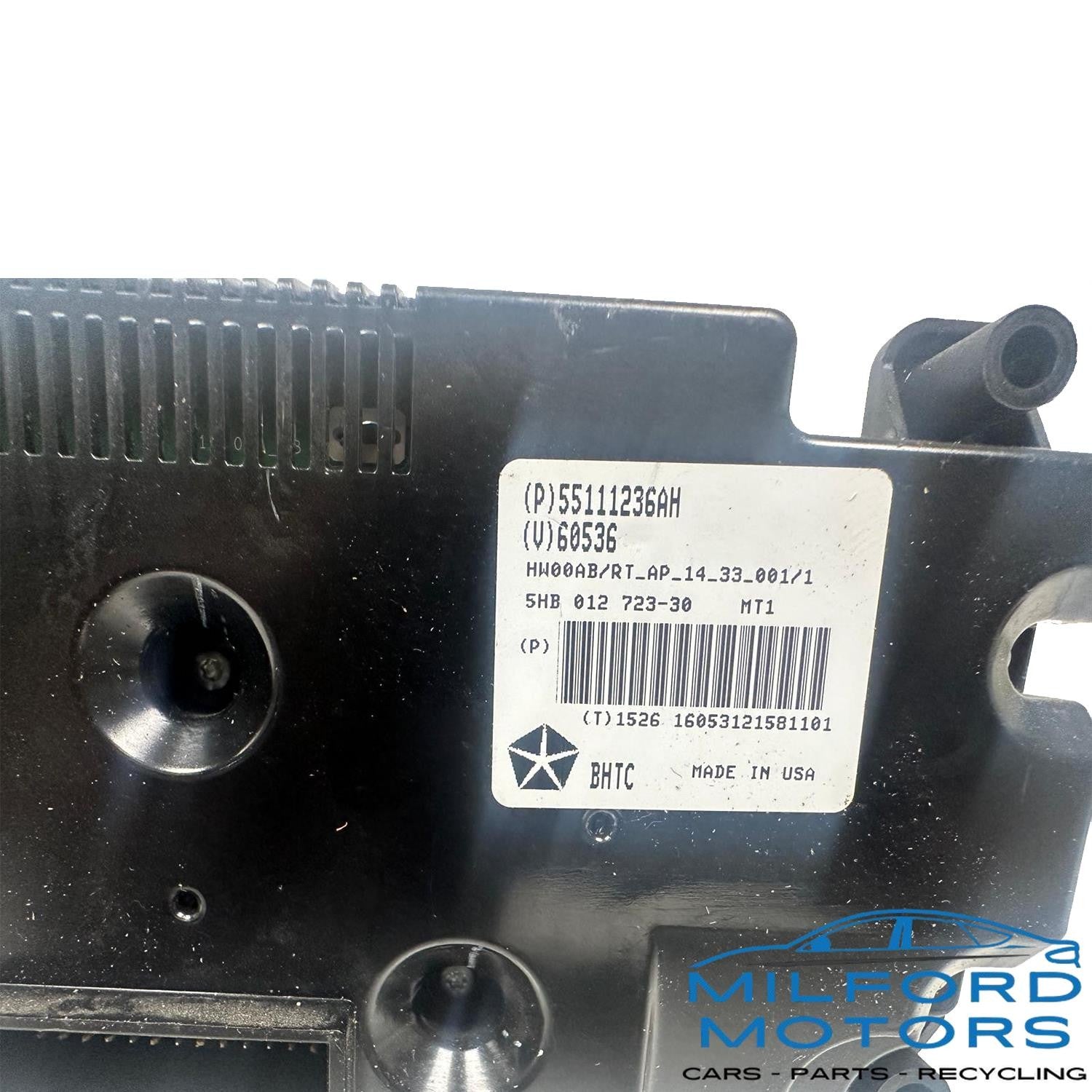 Climate Control Dual Zone Front Dash Fits 11-2020 Grand Caravan 3.6L 55111236AH
