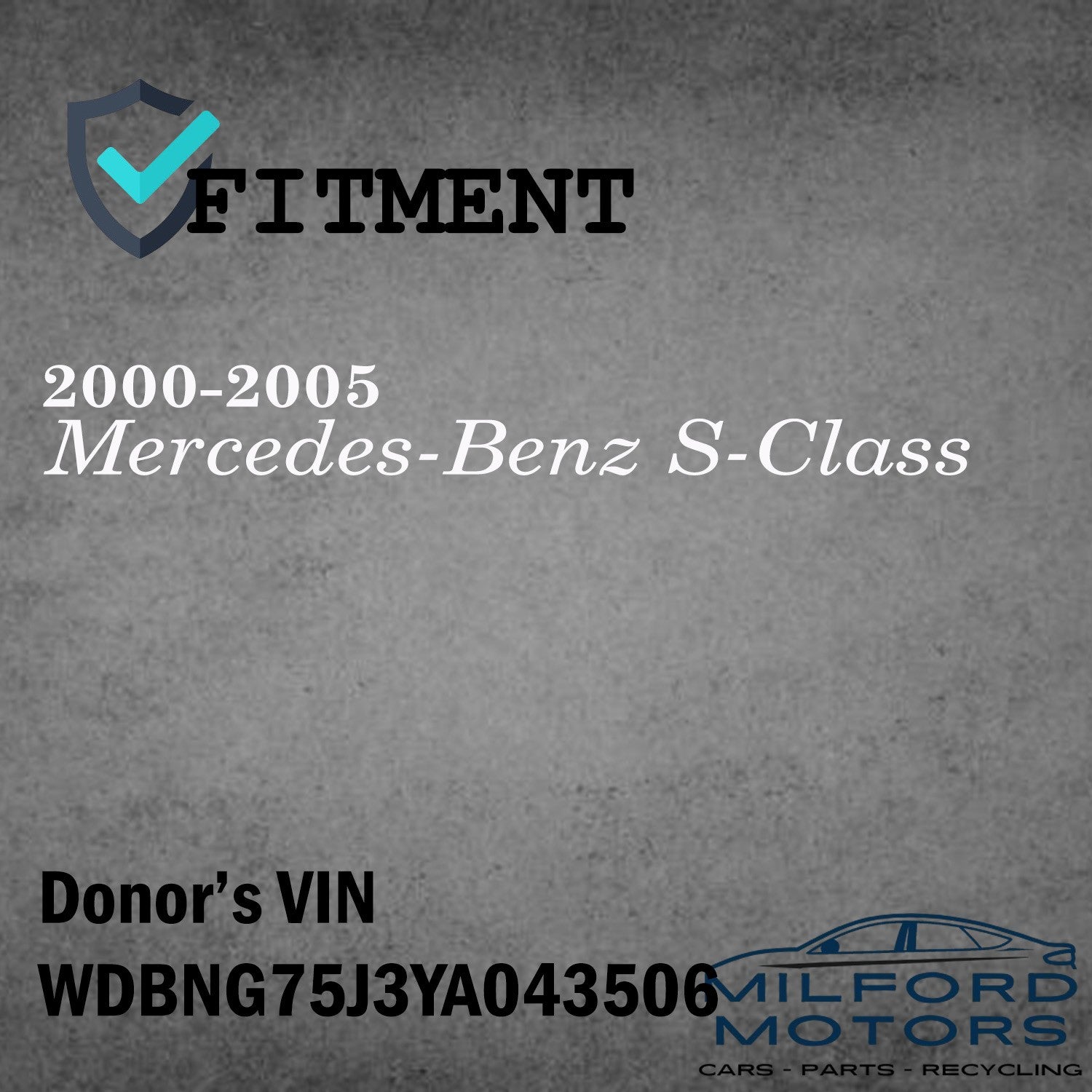 Suspension Control Module w/o ABC Fits 2000-2005 Mercedes-Benz S-Class 5.0L
