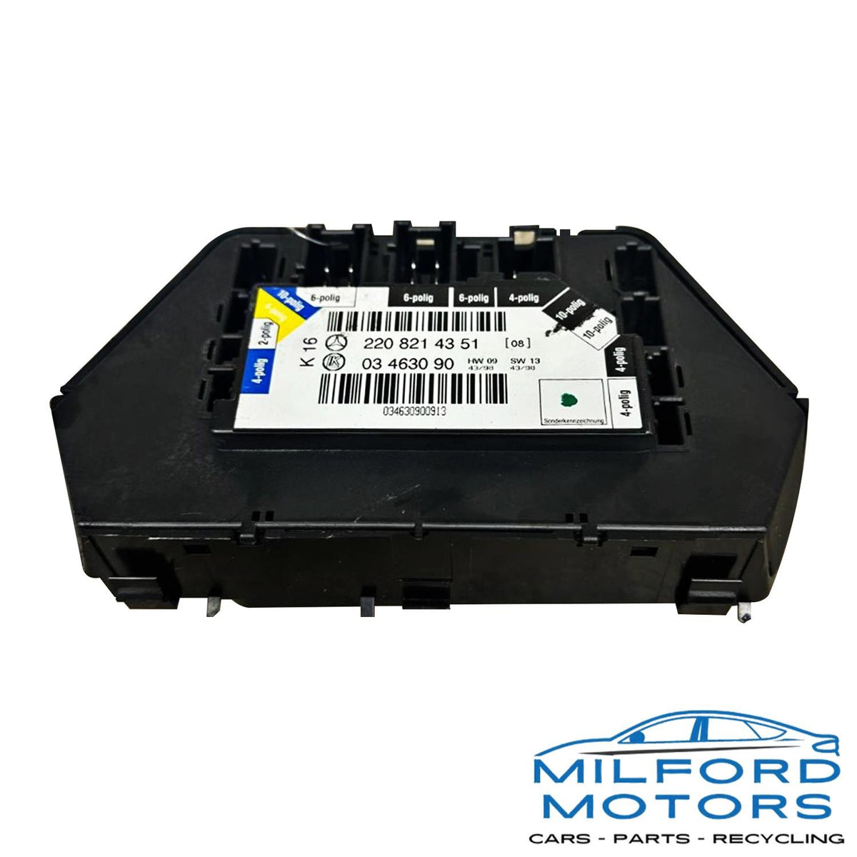 Rear Left Side Seat Control Module - 2000 Mercedes-Benz S-Class 5.0L 2208214351