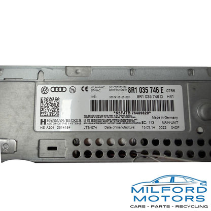 Audio Equipment Multimedia Radio Dash Fits 13-2016 Audi A4 Sedan 2.0L 8R1035746E