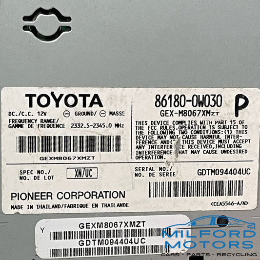 Chassis Theft-locking Control Module Fits 2007 Lexus GS350 3.5L 86180-0W030