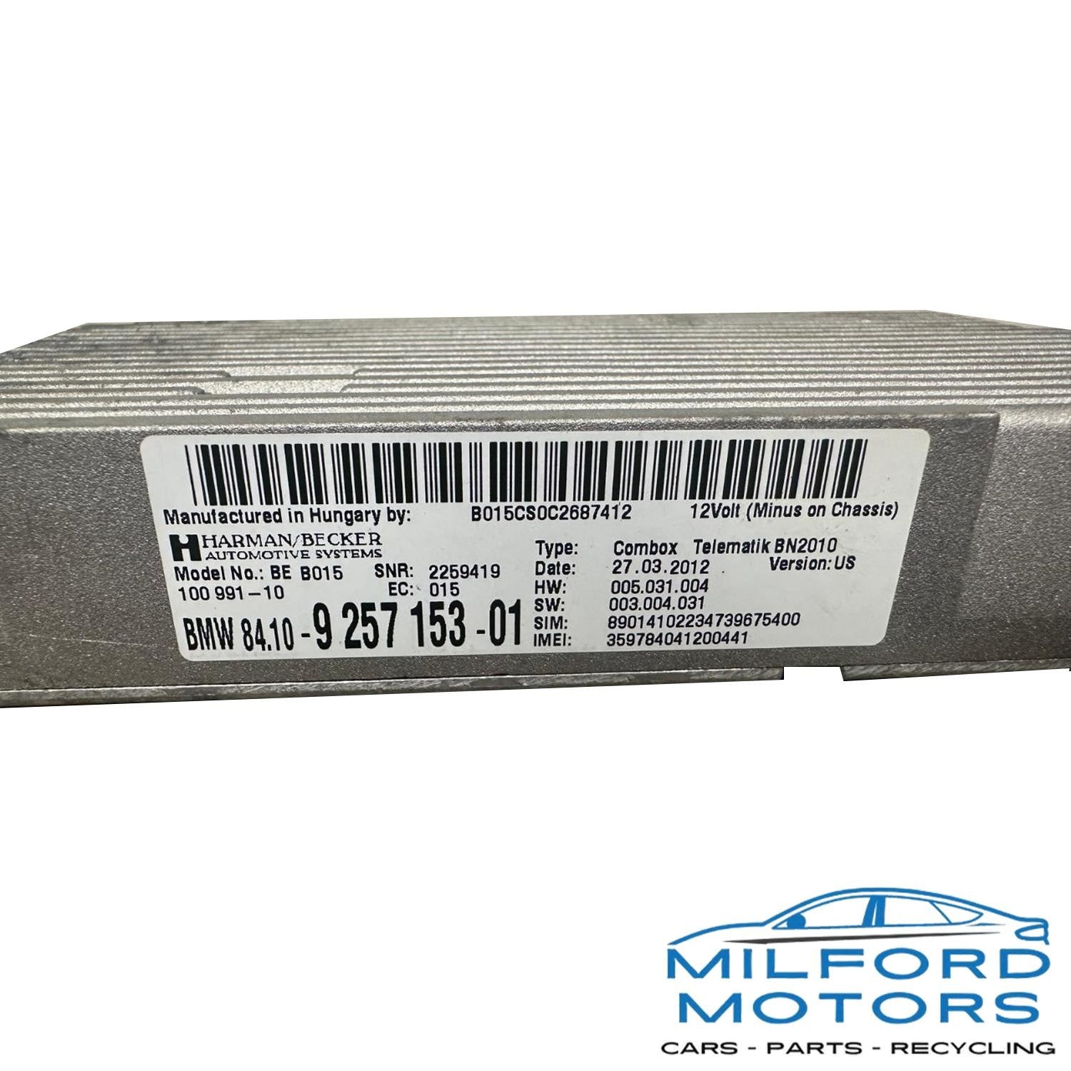 Communication Telematic Phone Control Module Fits 2011-2016 320i 328i 335i 750i