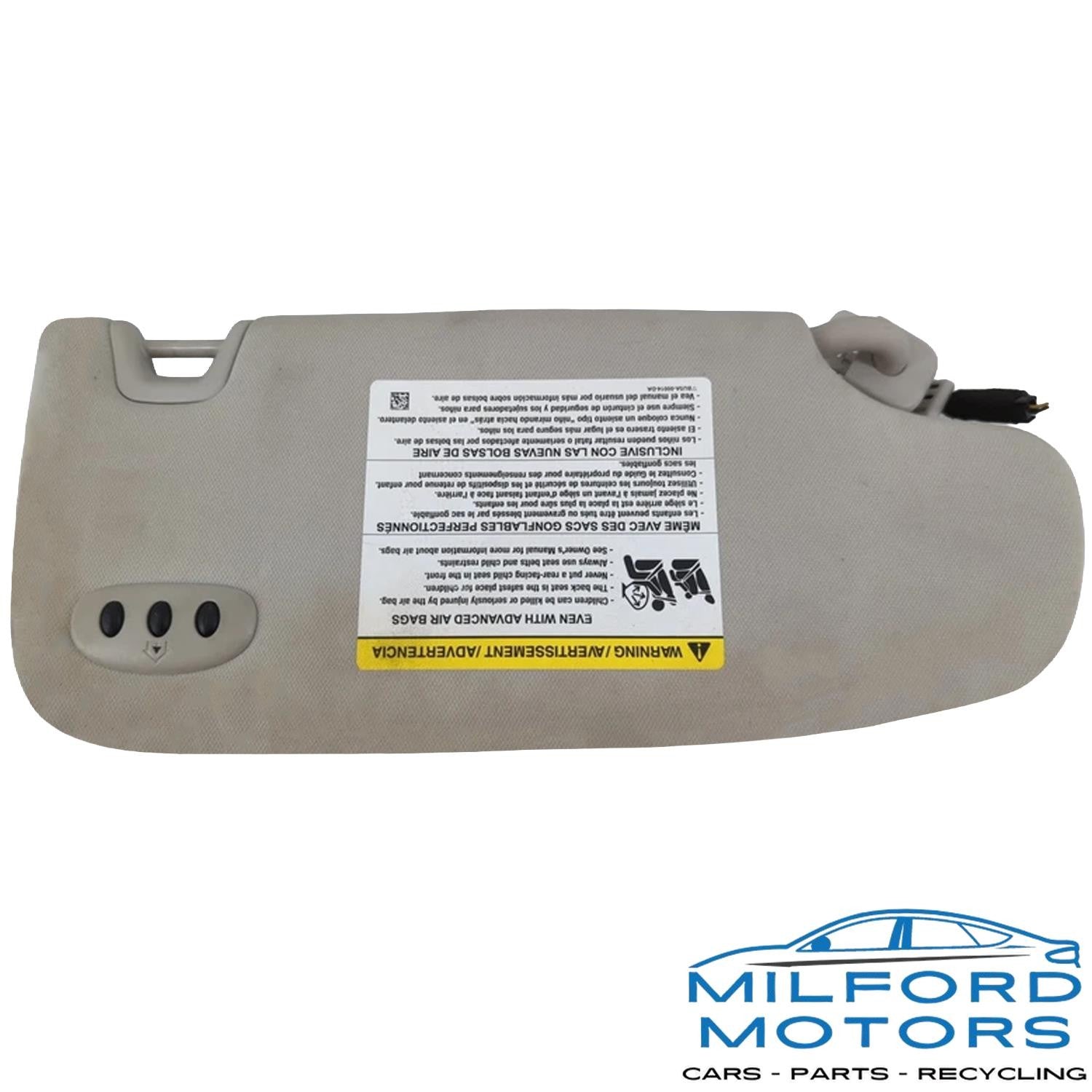 Left Driver Side Sun Visor Mirror Fits 2013 Ford Fusion Titanium Sedan 2.0L