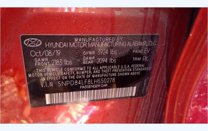 Passenger Side Front Door Electric Fits 2017-2020 Hyundai Elantra Sedan 2.0L