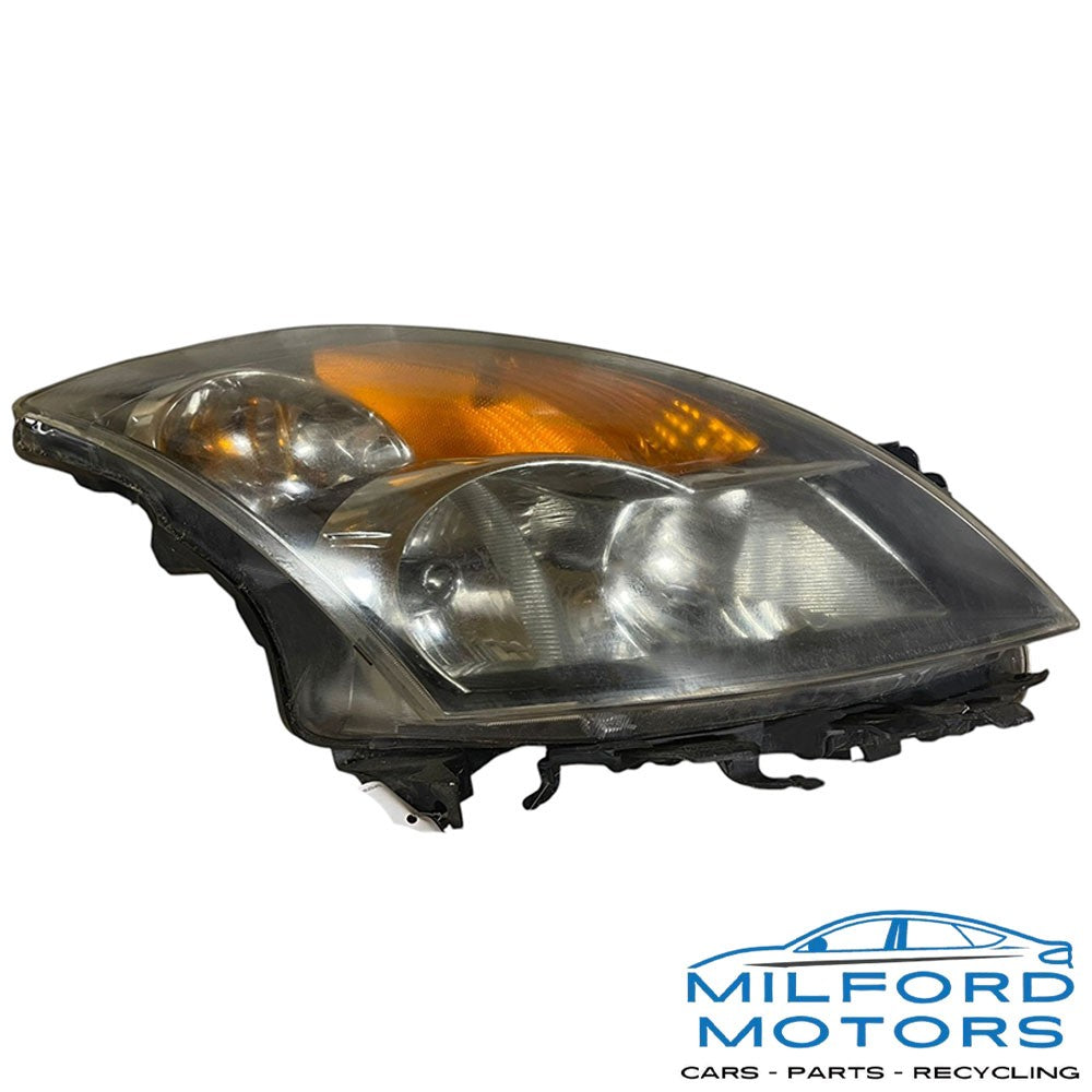 Passenger Side Headlight Assembly Halogen 2007-2009 Nissan Altima 2.5L