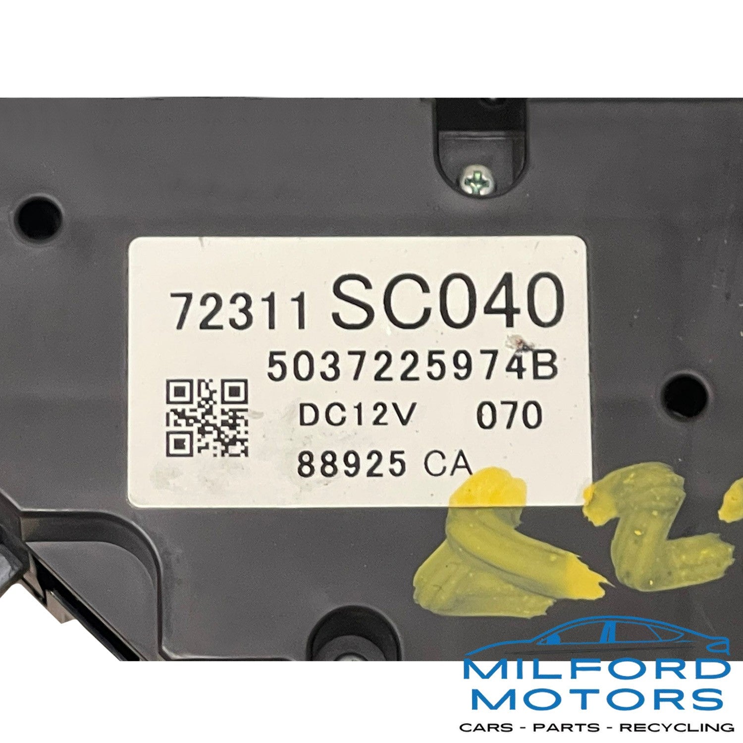 Black Automatic Temperature Control - 2009 Subaru Forester 2.5L