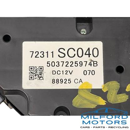 Black Automatic Temperature Control - 2009 Subaru Forester 2.5L
