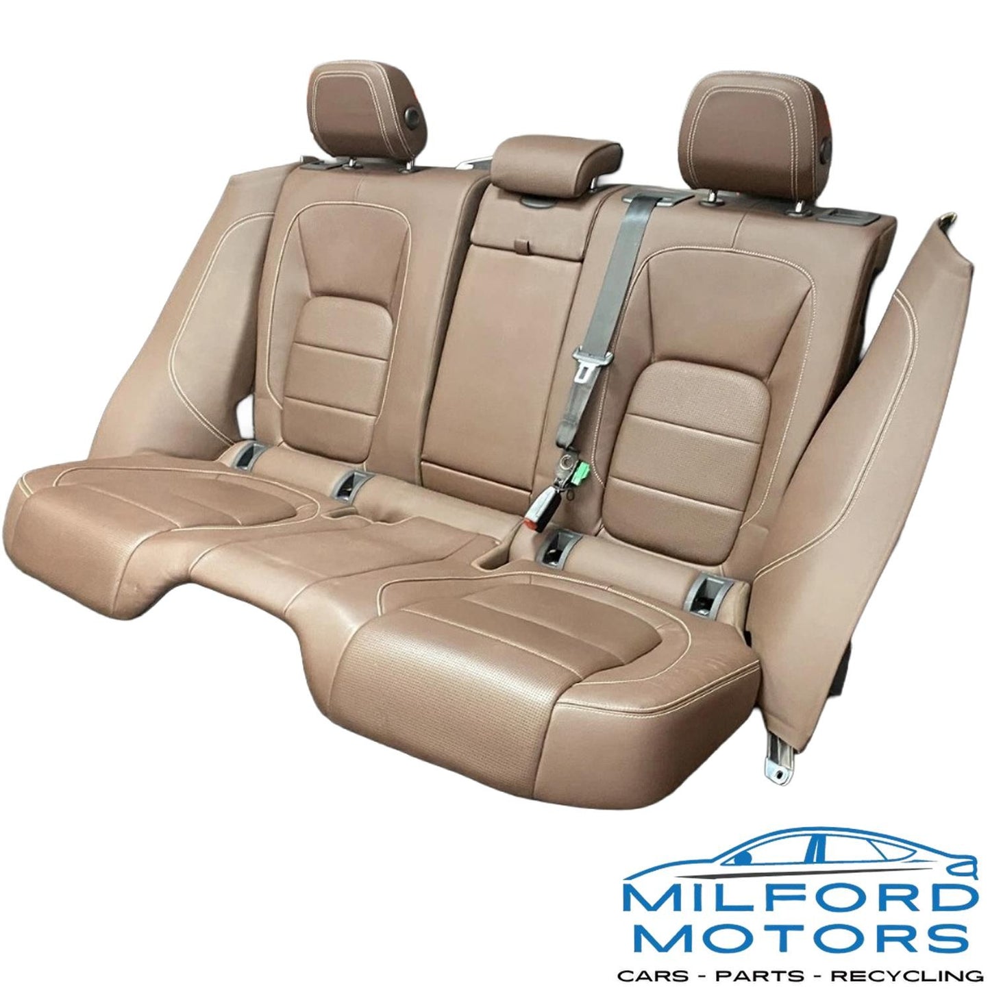 Rear Brown Leather Seats Fits 2017 Jaguar F-PACE S 3.0L