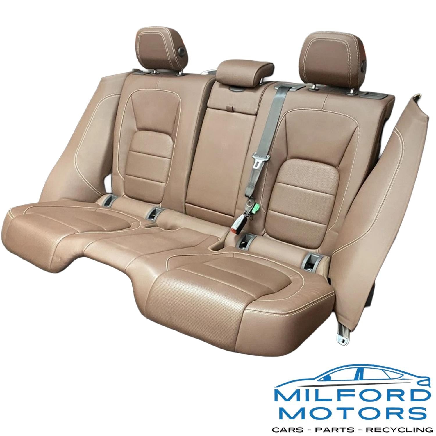 Rear Brown Leather Seats Fits 2017 Jaguar F-PACE S 3.0L