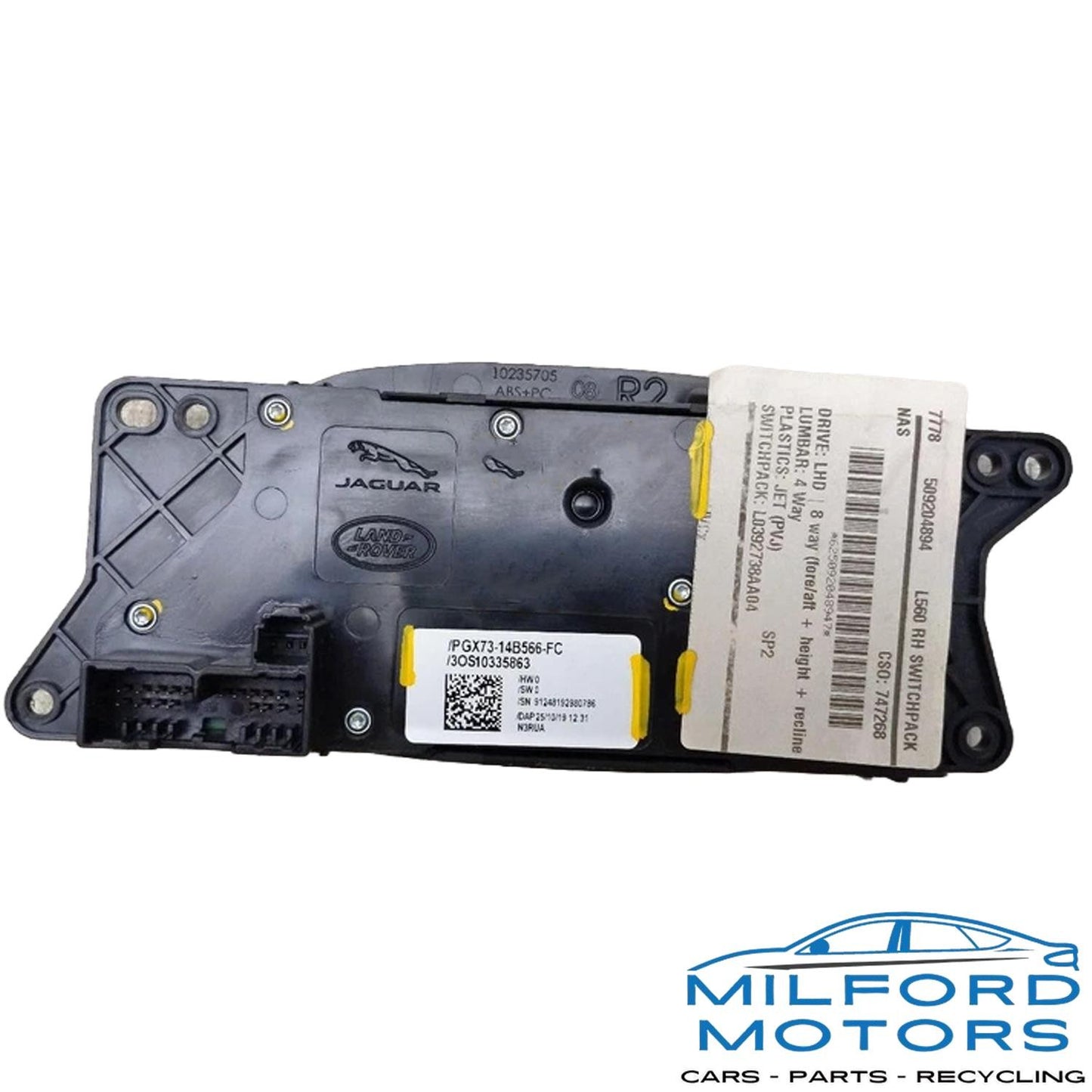 Front Right Seat Switch Control Fits 2019 Land Rover Range Rover Velar 2.0L