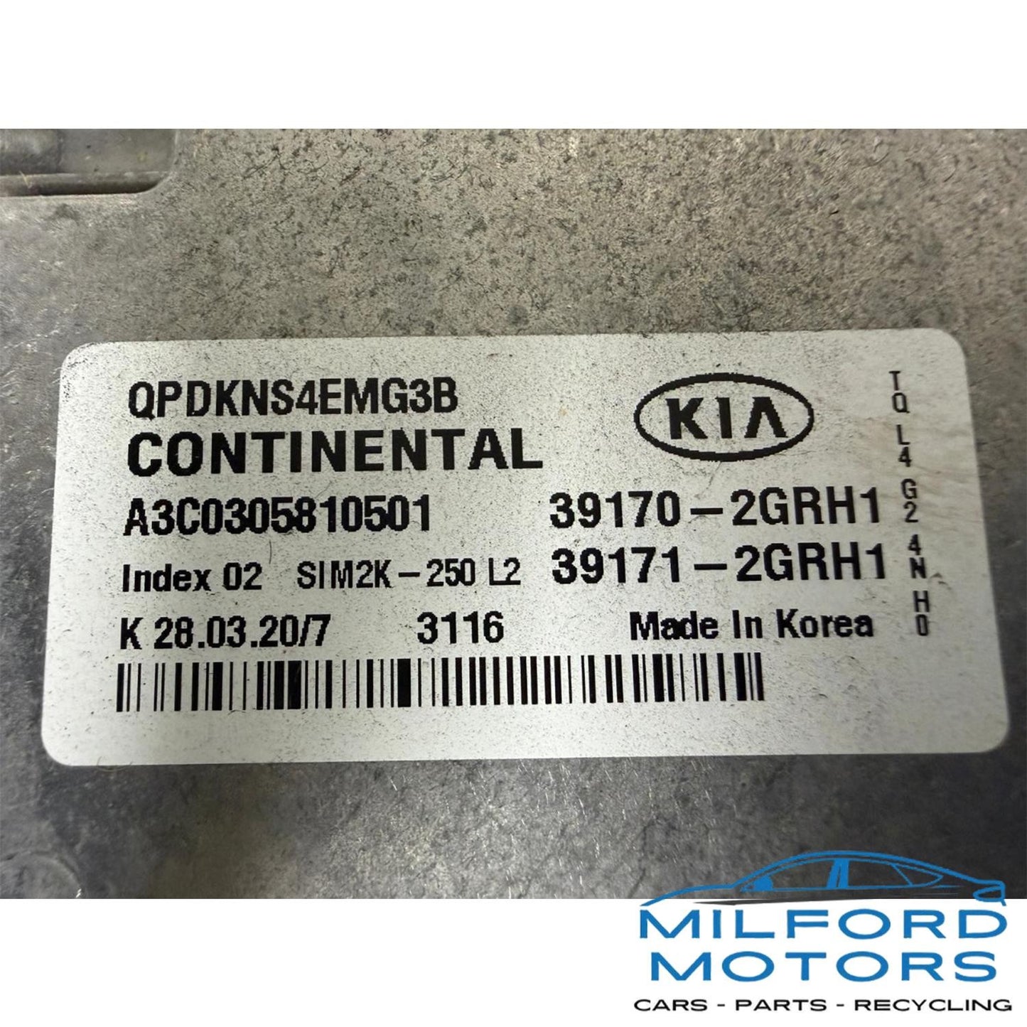 Electronic Control Module (ECM) Fits 2020-2022 Kia Sportage 2.4L AWD 391712GRH1