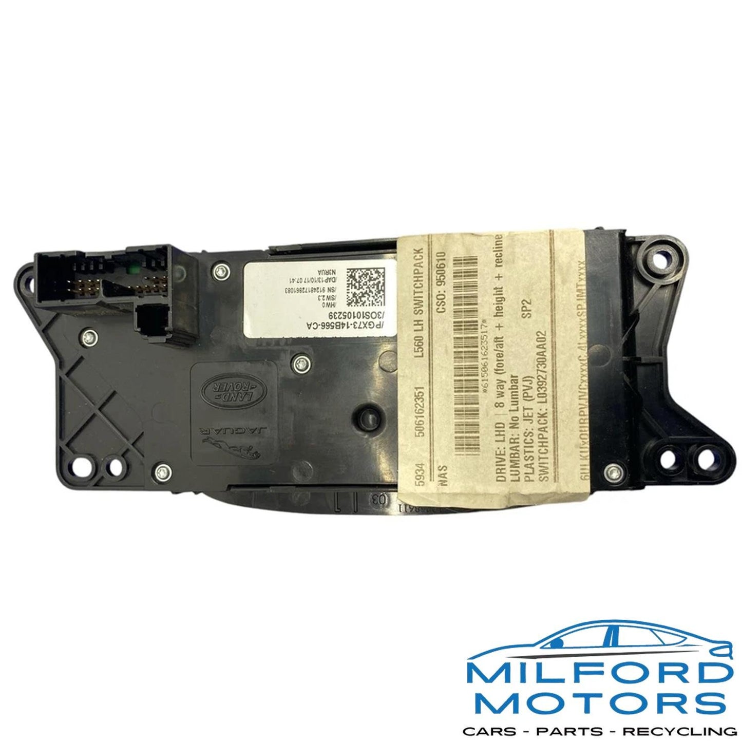 Front Left Side Seat Switch Control Fits 2019 Land Rover Range Rover Velar 2.0L