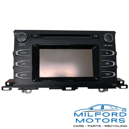 OEM | Radio Audio with Face Panel and Receiver Fits 2014 - 2015 Highlander 3.5L