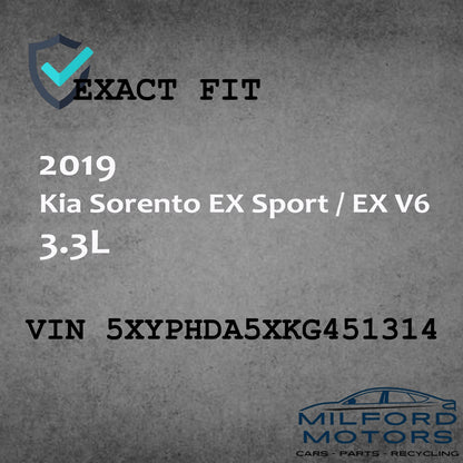 Driver Side Quarter Panel Fits for 2019-2020 Kia Sorento EX Sport / EX V6 3.3L