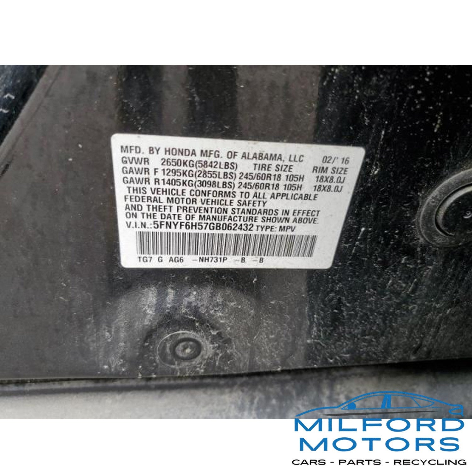 OEM Rear Temperature Control - 2016-2018 Honda Pilot EX-L 3.5L
