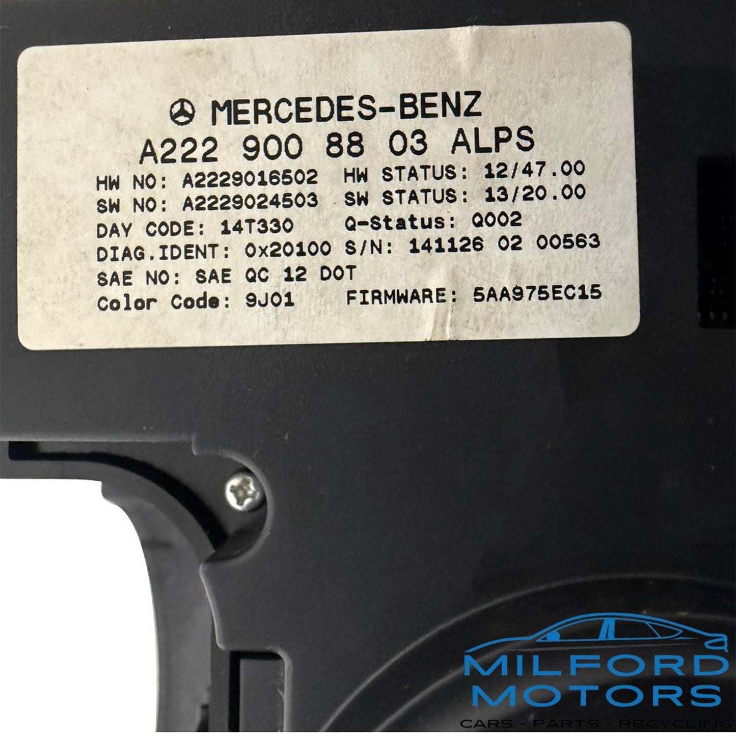 Audio Radio Multimedia Console Mounted - 2016 Mercedes-Benz S-Class S550 Sedan