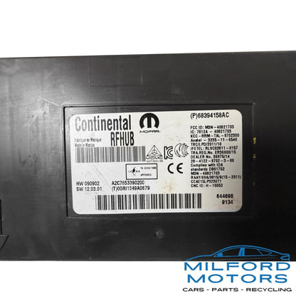 Chassis Theft-locking w/ Remote Start Fits 2019 Charger Sedan 3.6L 68394158AC
