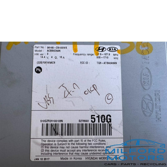Radio Receiver US Market 7.0" Screen Fits 2017-2018 Kia Optima 2.4L 96160D5100WK